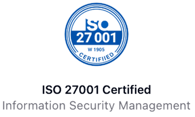 ISO 27001 Certified